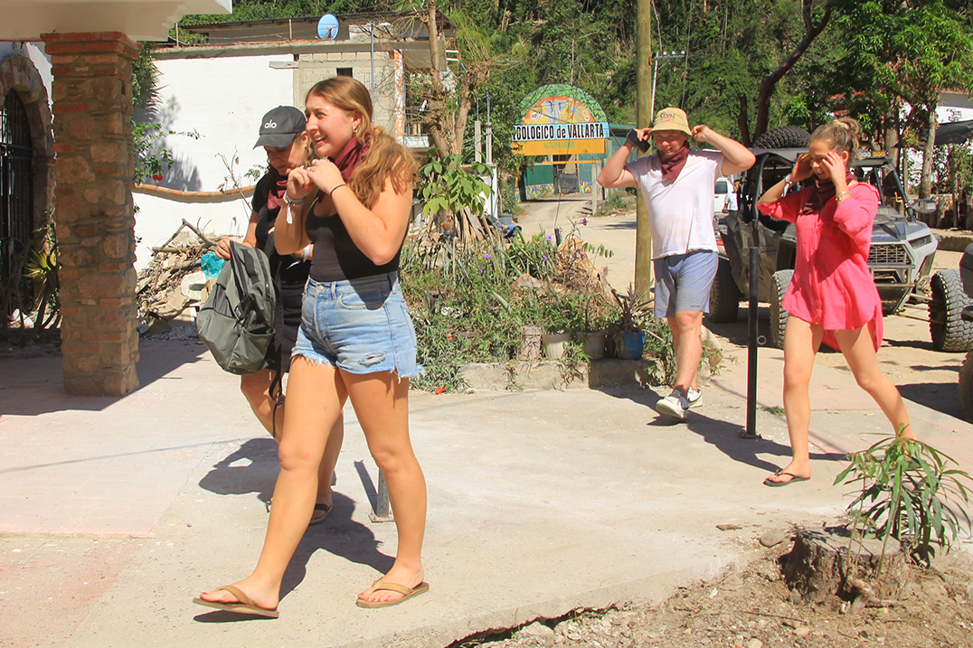 Group of people enjoying tourist activities in Puerto Vallarta; unique things to do in Puerto Vallarta.