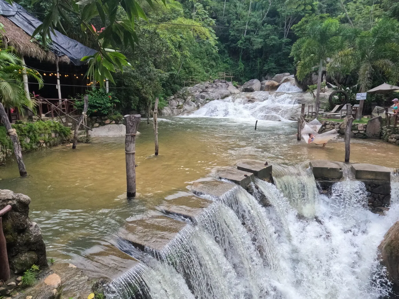One of the best tours in Puerto Vallarta includes relaxing next to this waterfall surrounded by tropical nature and quiet trails.